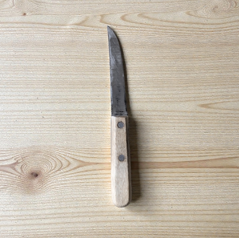 VINTAGE Knife Handmade Wooden Handle Filet Dexter